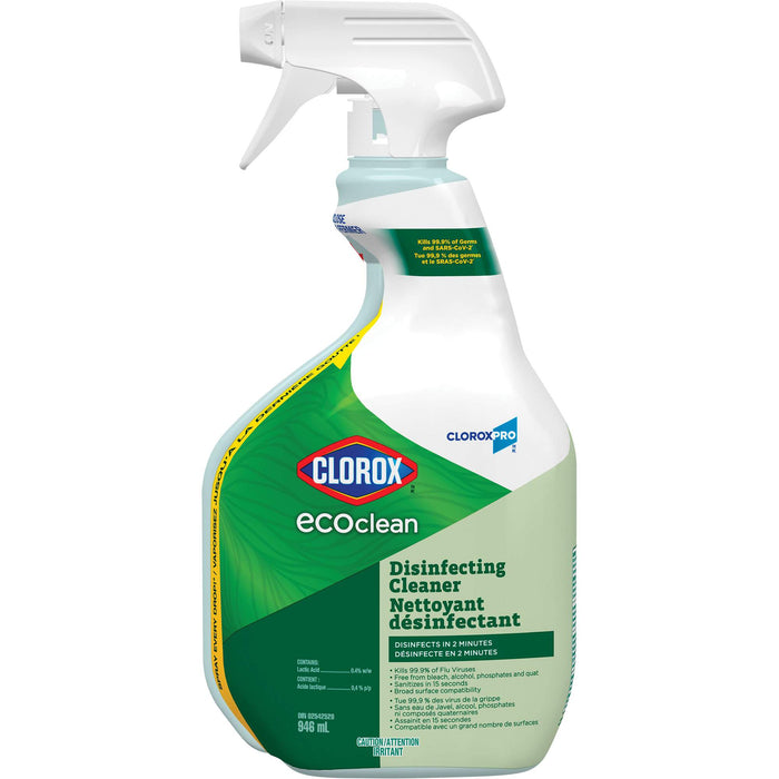 CloroxPro™ Clorox™ EcoClean Disinfecting Cleaner, 946 ml, Trigger Bottle