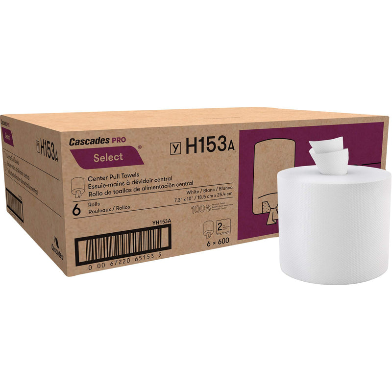 Paper Towel Roll, 2 Ply, Centre Pull, 550' L