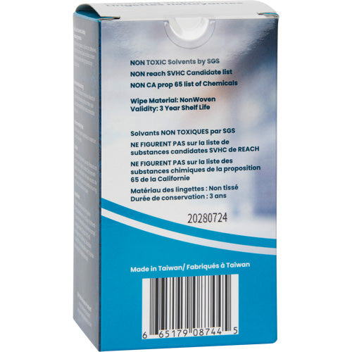 Individually Wrapped Cleaning Wipes, 12 Wipes, 8" x 9-1/2"