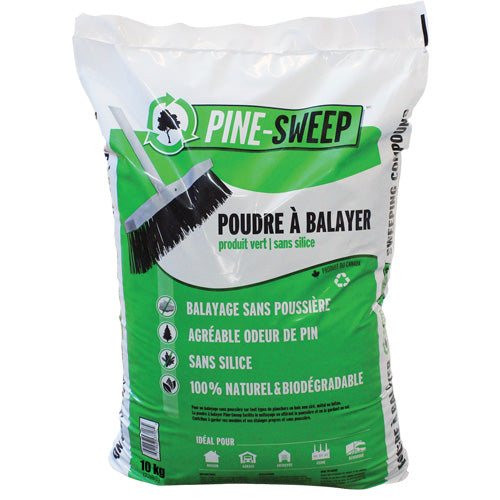Pine Sweep Biodegradable Sweeping Compound, Bag, 22 lbs. (10 kg)