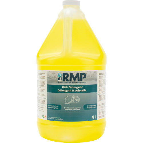 Lemon Dish Detergent, Liquid, 4 L, Lemon