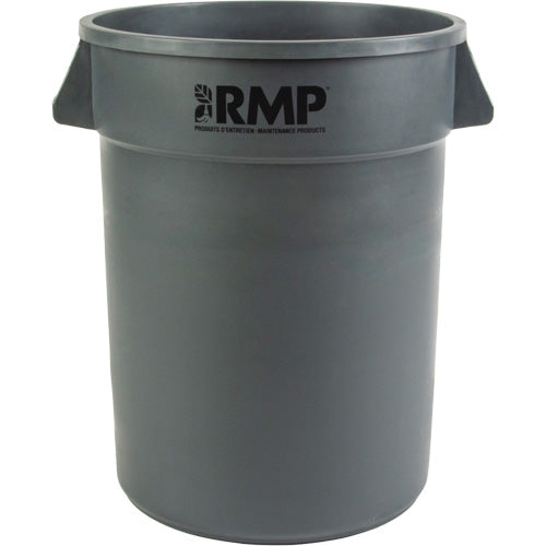 Garbage Bin, Polyethylene, 32 US gal.
