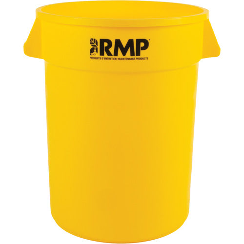 Garbage Bin, Polyethylene, 32 US gal.
