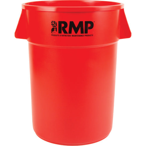 Garbage Bin, Polyethylene, 44 US gal.