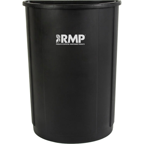Half-Round Garbage Bin, Polyethylene, 21 US gal.