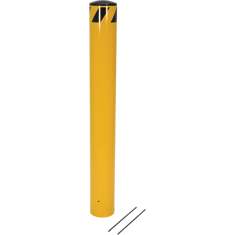 Bornes à couler sur place, acier, 48-1/2" H x 5-9/16" L, jaune