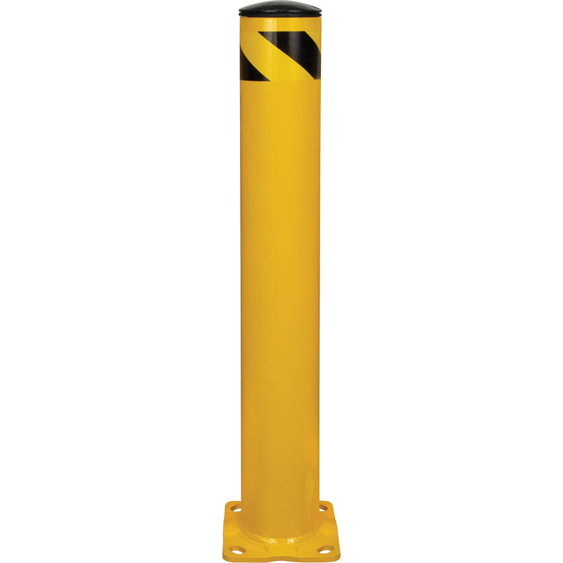 Borne de sécurité, acier, 91 cm (H) x 14 cm (L), jaune