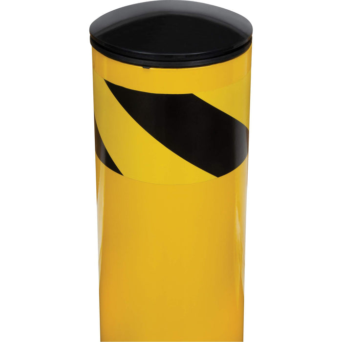 Safety Bollard, Steel, 42" H x 5-1/2" W, Yellow