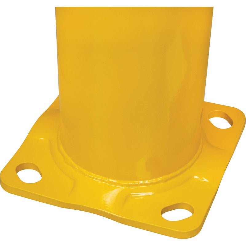 Borne de sécurité, acier, 107 cm (H) x 14 cm (L), jaune