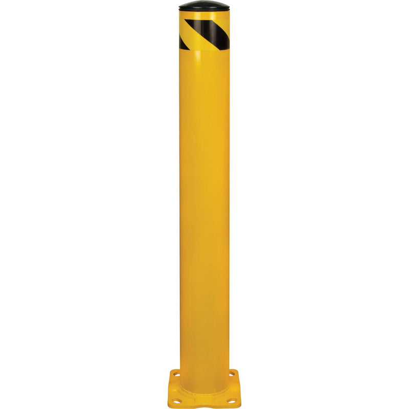 Borne de sécurité, acier, 107 cm (H) x 14 cm (L), jaune