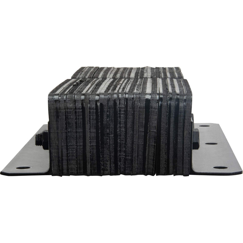 Butoirs de quai laminés, verticaux, en caoutchouc, 28 cm (l) x 10 cm (p) x 61 cm (h).