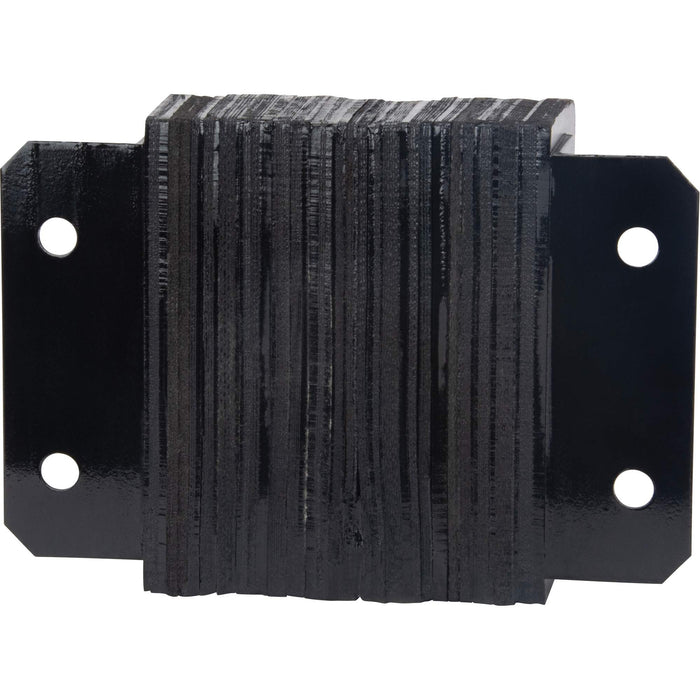 Laminated Dock Bumpers, Horizontal, Rubber, 12" W x 4" D x 10" H