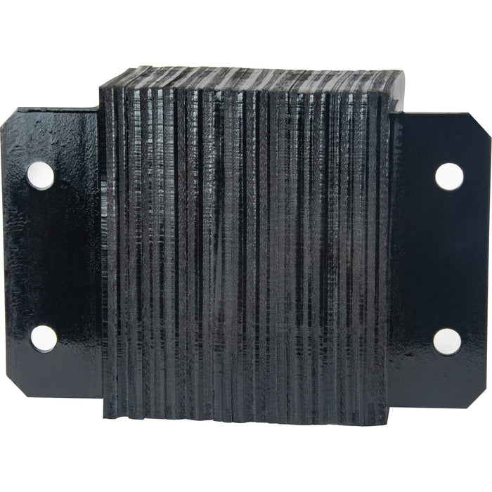 Laminated Dock Bumpers, Horizontal, Rubber, 12" W x 6" D x 10" H