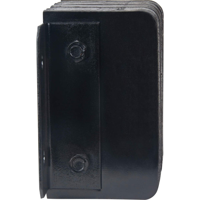 Laminated Dock Bumpers, Horizontal, Rubber, 12" W x 6" D x 10" H