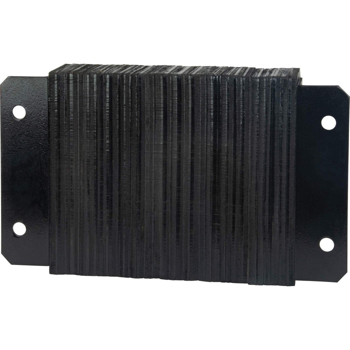 Laminated Dock Bumpers, Horizontal, Rubber, 18" W x 4" D x 12" H