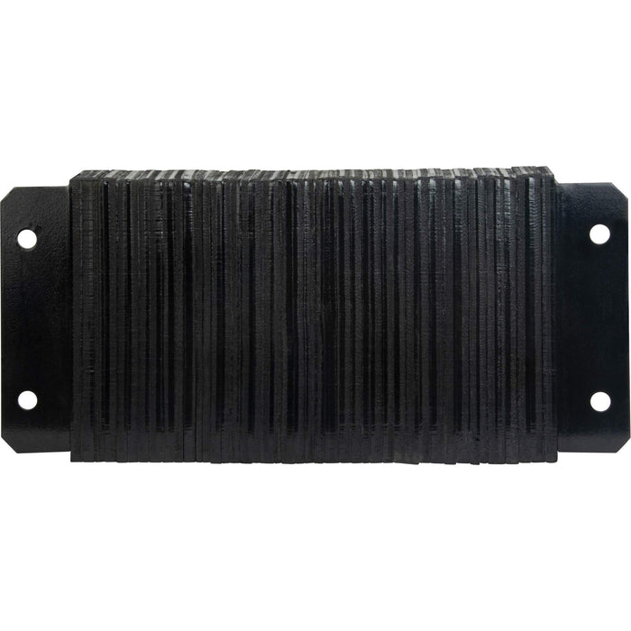 Laminated Dock Bumpers, Horizontal, Rubber, 24" W x 4" D x 12" H