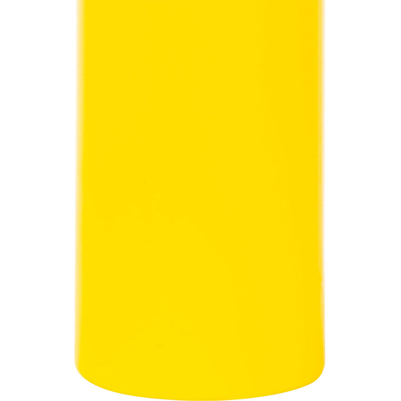 Couvercle de borne en polyéthylène, 11,4 cm de diamètre x 132 cm de longueur, rouge/jaune