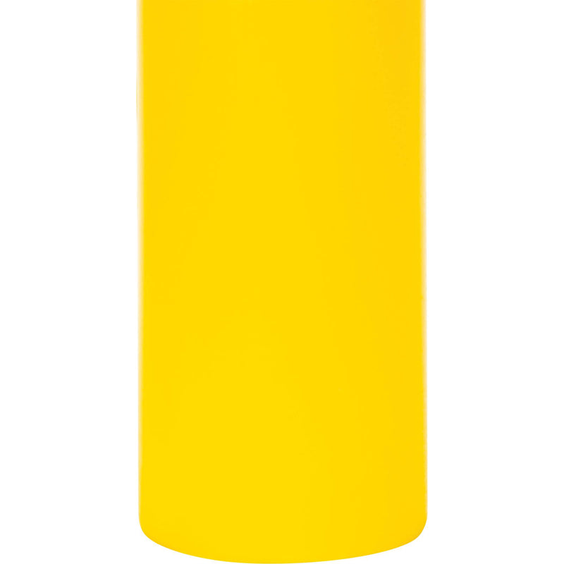 Couvercle de borne en polyéthylène, 11,4 cm de diamètre x 162,6 cm de longueur, rouge/jaune