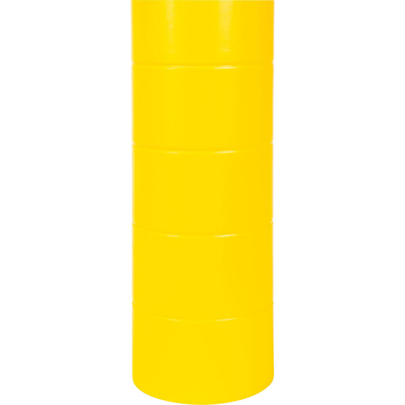 Couvercle de borne en polyéthylène, 6-5/8" de diamètre x 60" de longueur, rouge/jaune