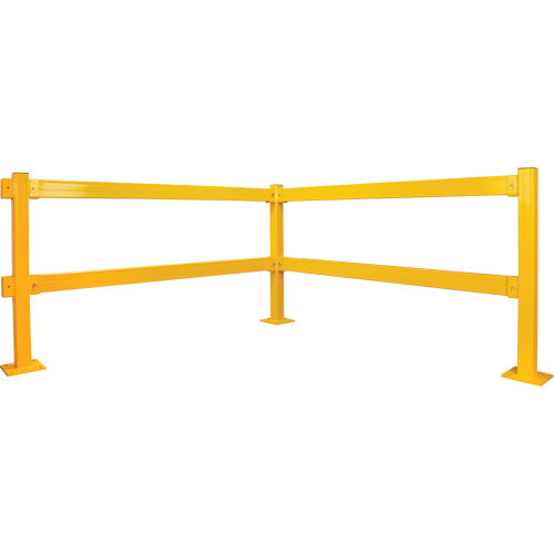 Lift-Out Guard Rail, Steel, 3' L x 4" H, Safety Yellow