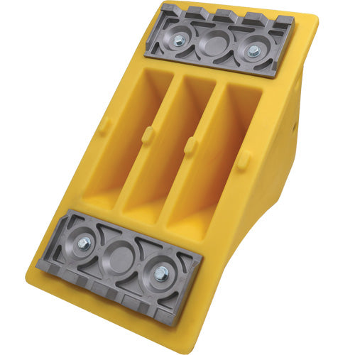 75 Ton Large Equipment Wheel Chock with Aluminum Cleats