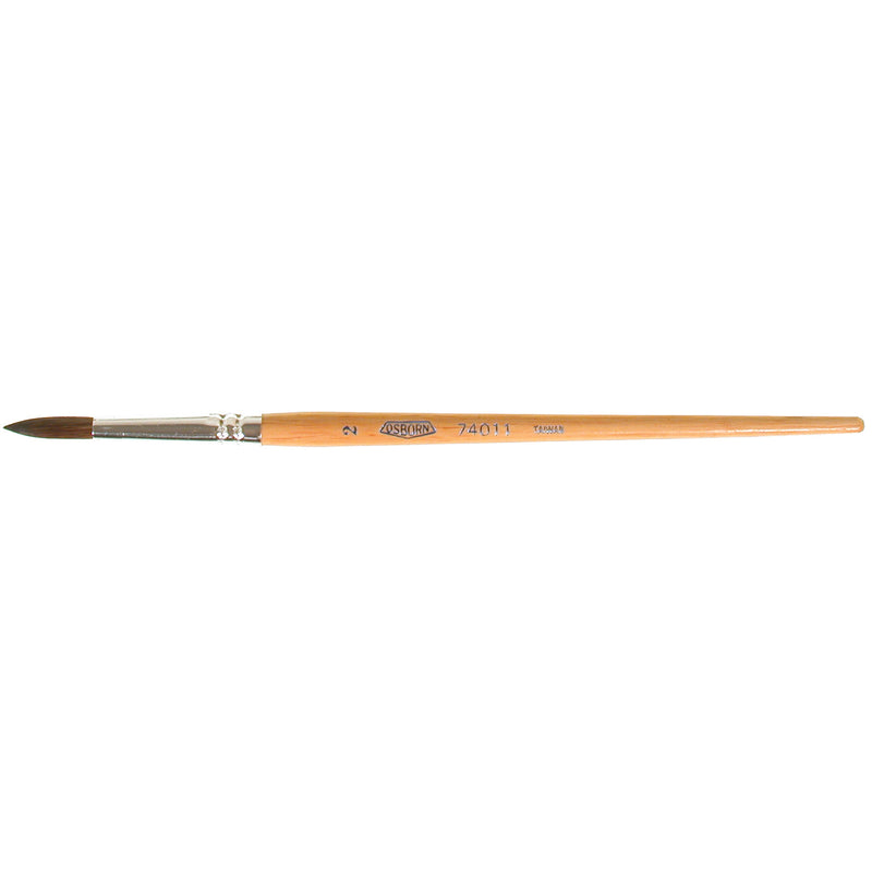 Pinceau rond pour laquage, largeur 13/64", poils de chameau, manche en bois