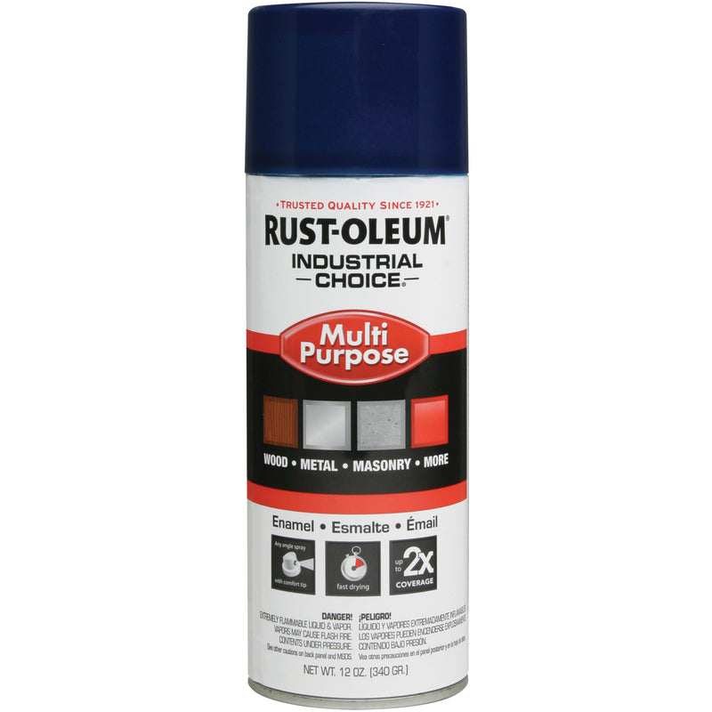 Peinture émail multi-usages en aérosol Industrial Choice® 1600 System, bleu royal, brillant, 340 g, aérosol