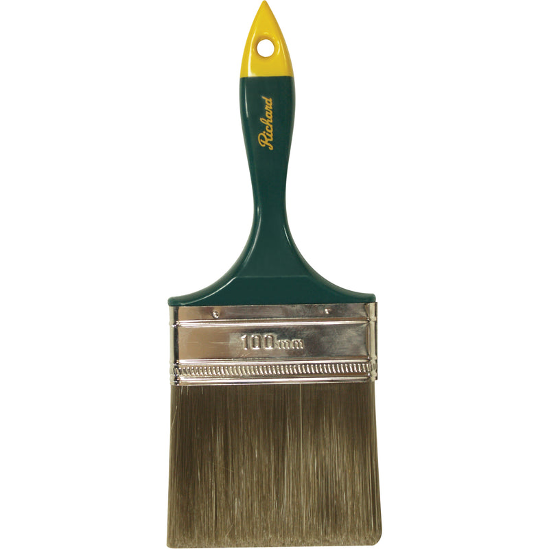 Premier Series Paint Brush, Polyester, Plastic Handle, 4" Width