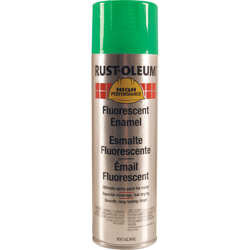 Peinture émail en aérosol V2100, vert fluorescent, brillant, 14 oz, aérosol