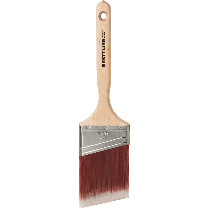 Master Angle Sash Brush, Poly/Nylon, Wood Handle, 3" Width