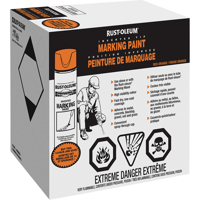 Inverted Marking Paint Spray, Aerosol Can