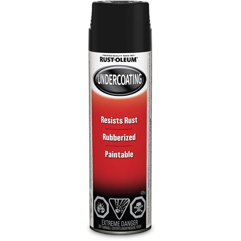 Revêtement de protection caoutchouté pour automobile, noir, très mat, aérosol
