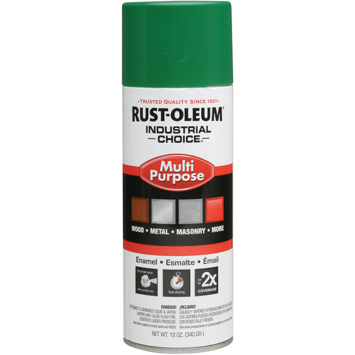 Industrial Choice® 1600 System Multi-Purpose Enamel Spray Paint, Emerald Green, Gloss, 12 oz., Aerosol Can