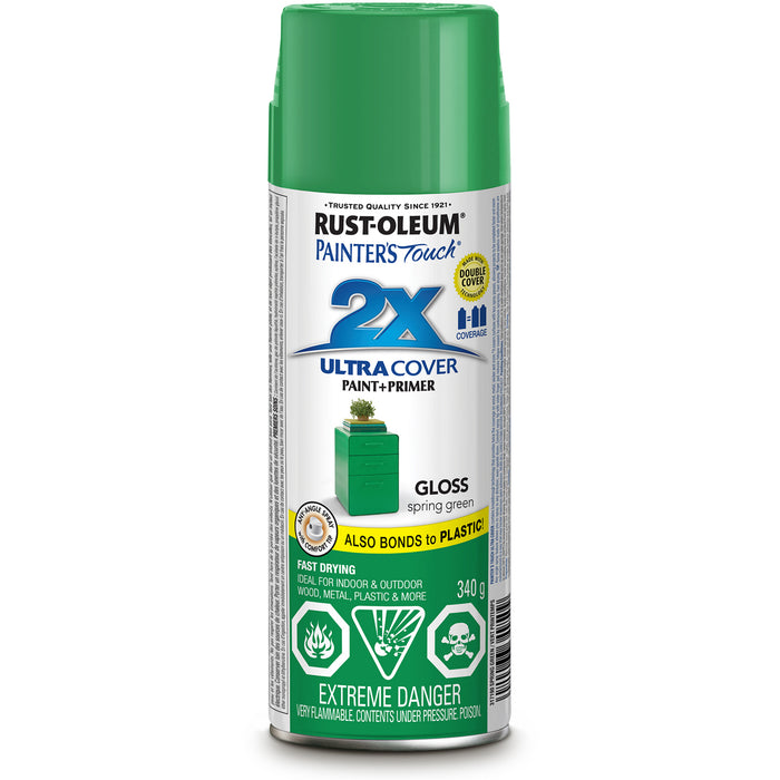 Painter's Touch® Ultra Cover Paint, Spring Green, Gloss, Aerosol Can
