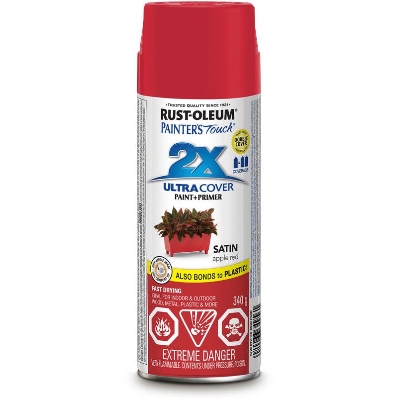 Peinture Painter's Touch® Ultra Cover, rouge, satinée, aérosol