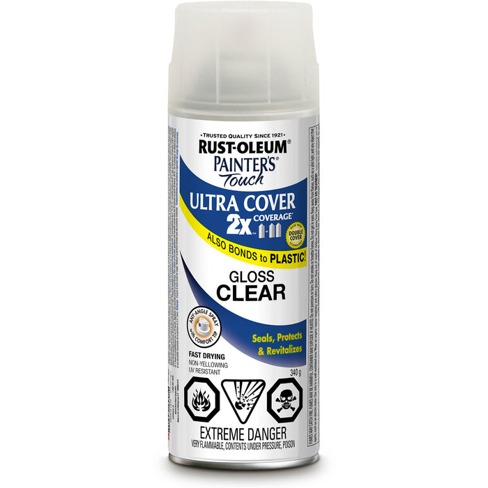 Painter's Touch® Ultra Cover Paint, Clear, Gloss, Aerosol Can