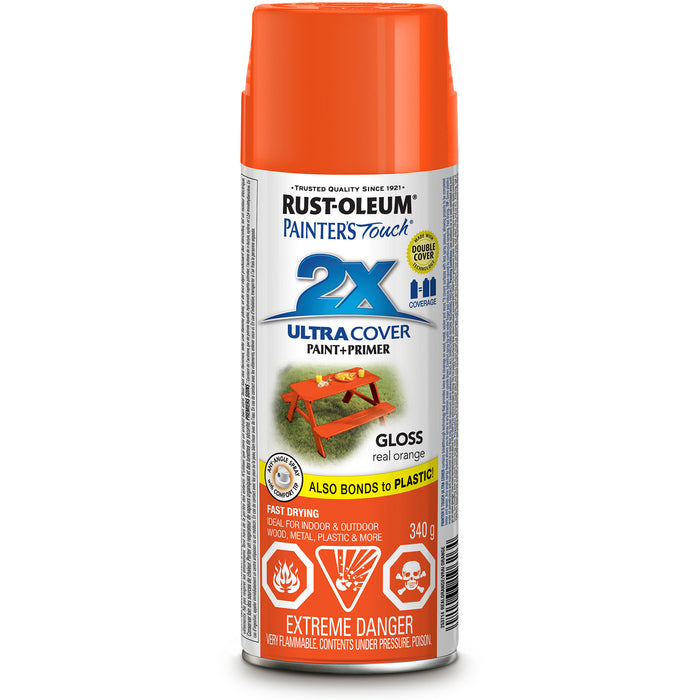 Peinture Painter's Touch® Ultra Cover, orange véritable, brillant, aérosol