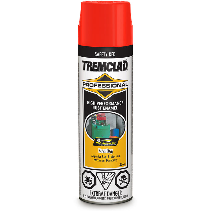 Tremclad® Professional Rust Enamel, Safety Red, High-Gloss, Aerosol Can