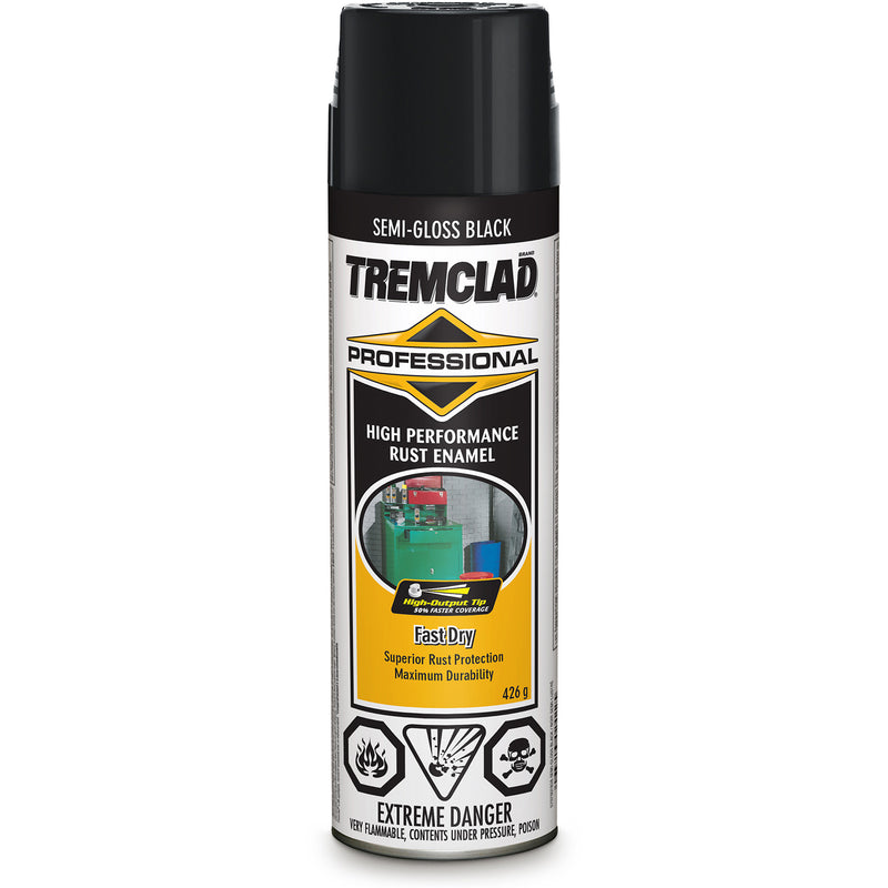 Émail antirouille professionnel Tremclad®, noir, semi-brillant, aérosol
