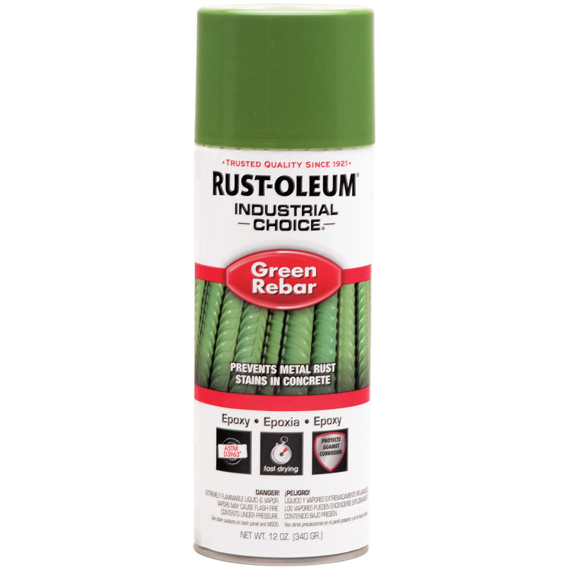 Spray époxy pour barres d'armature Industrial Choice® RB1600, vert, 12 oz liq., aérosol