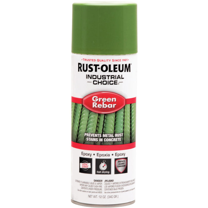 Industrial Choice® RB1600 System Rebar Epoxy Spray, Green Rebar, 12 fl. oz., Aerosol Can
