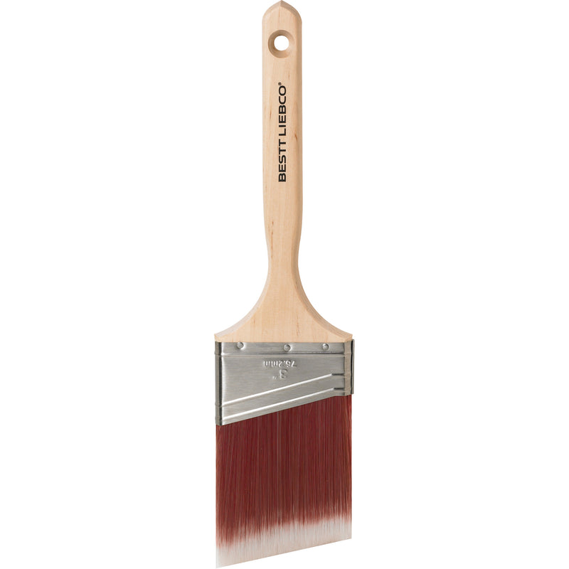 Master Trim & Wall Brush, Poly/Nylon, Wood Handle, 3" Width