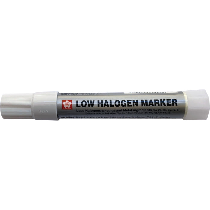 Solid Marker® Low Halogen & Chloride Marker, Solid Stick, White