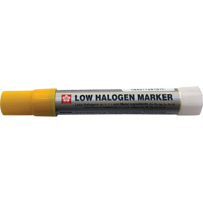 Marqueur Solid Marker® à faible teneur en halogène et en chlorure, bâtonnet solide, jaune
