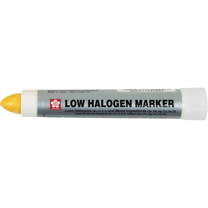 Solid Marker® Low Halogen & Chloride Marker, Solid Stick, Yellow