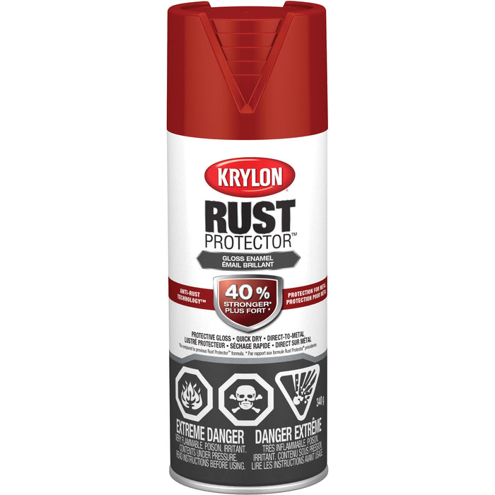 Rust Protector® Rust Preventative Enamel, Cherry Red, Gloss, 12 oz., Aerosol Can