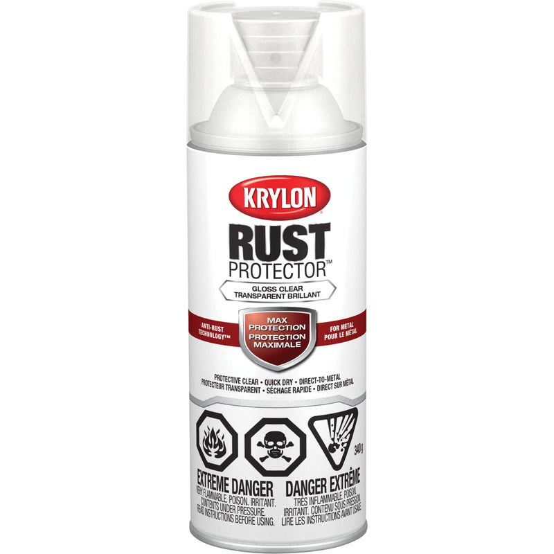 Émail antirouille Rust Protector®, transparent, semi-brillant, aérosol de 340 ml