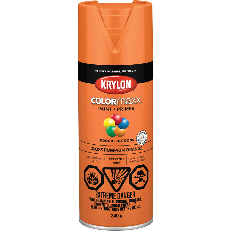 Peinture et apprêt COLORmaxx™, orange citrouille, brillant, aérosol de 340 g