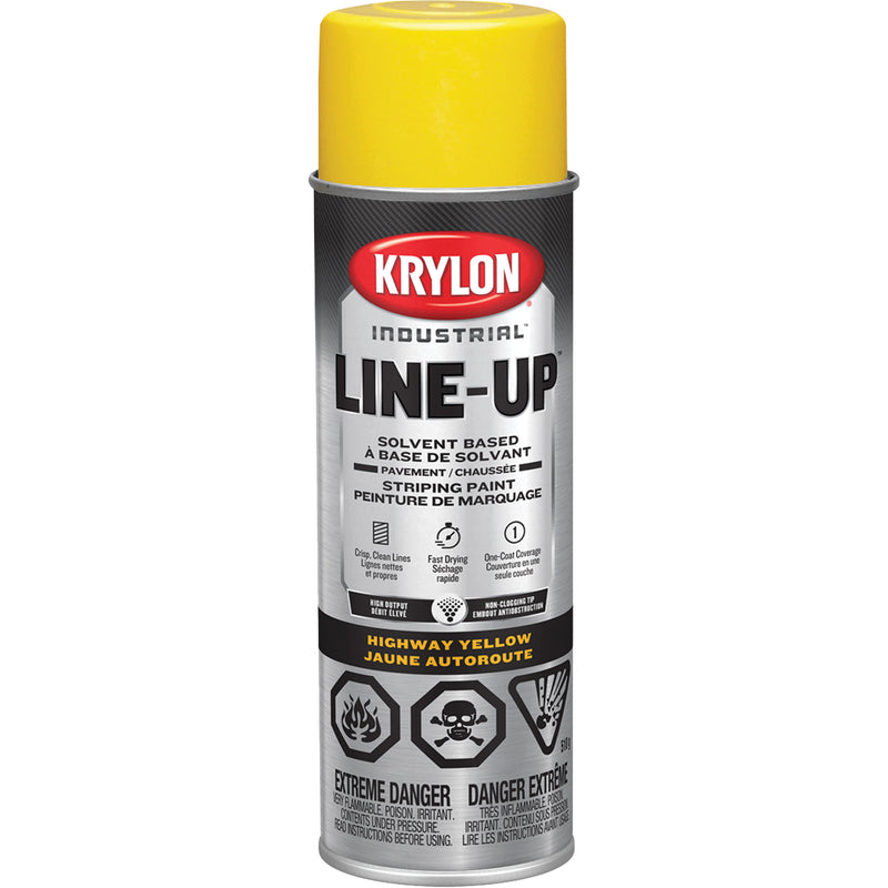 Professional Solvent-Based Marking Paint, Yellow, 18 oz., Aerosol Can