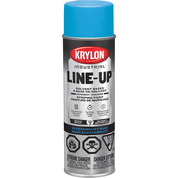Industrial Line-Up Striping Spray Paint, Blue, 18 oz., Aerosol Can